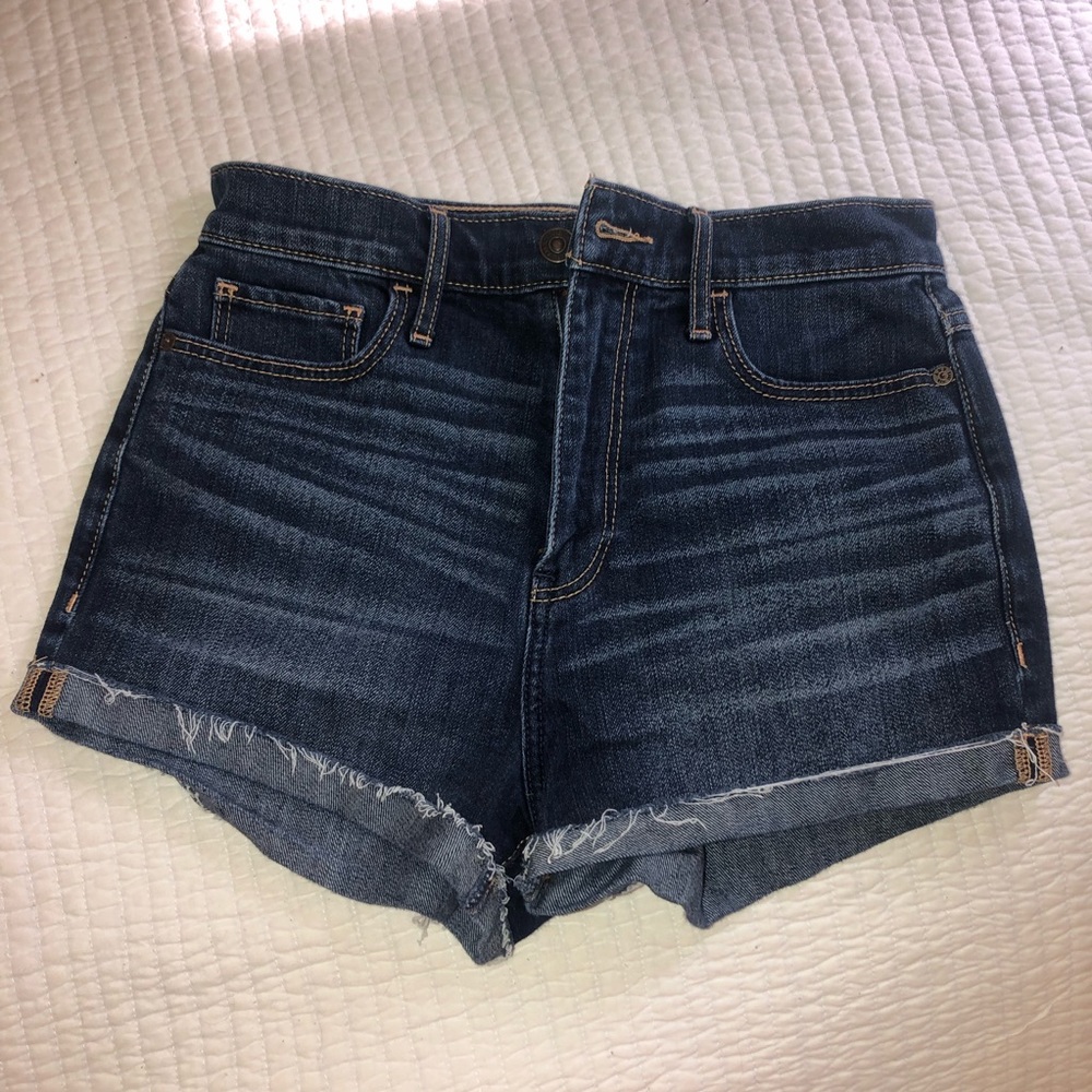 Abercrombie & Fitch High Rise Denim Shorts